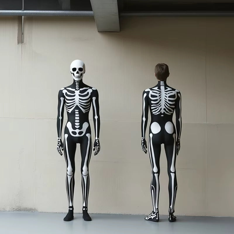Unisex Jumpsuit Skeleton Cosplay Steampunk Stijl 0