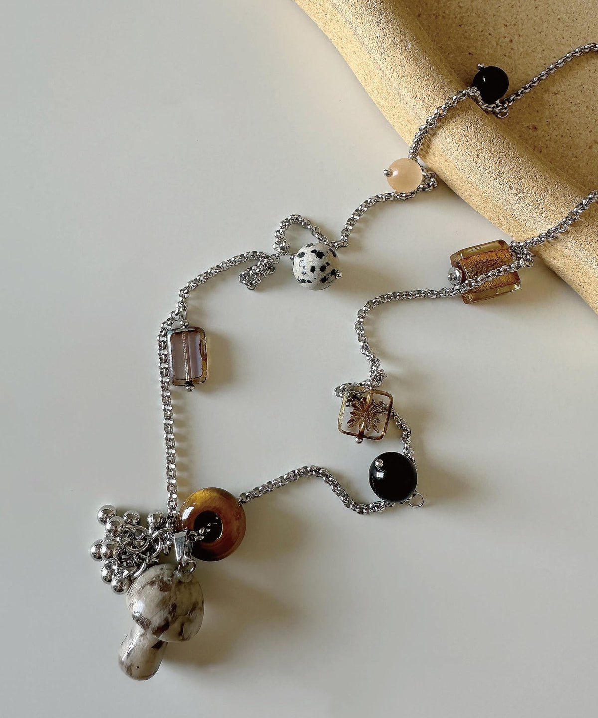 Unisex Ketting met Natuursteen Kristallen Hanger 2