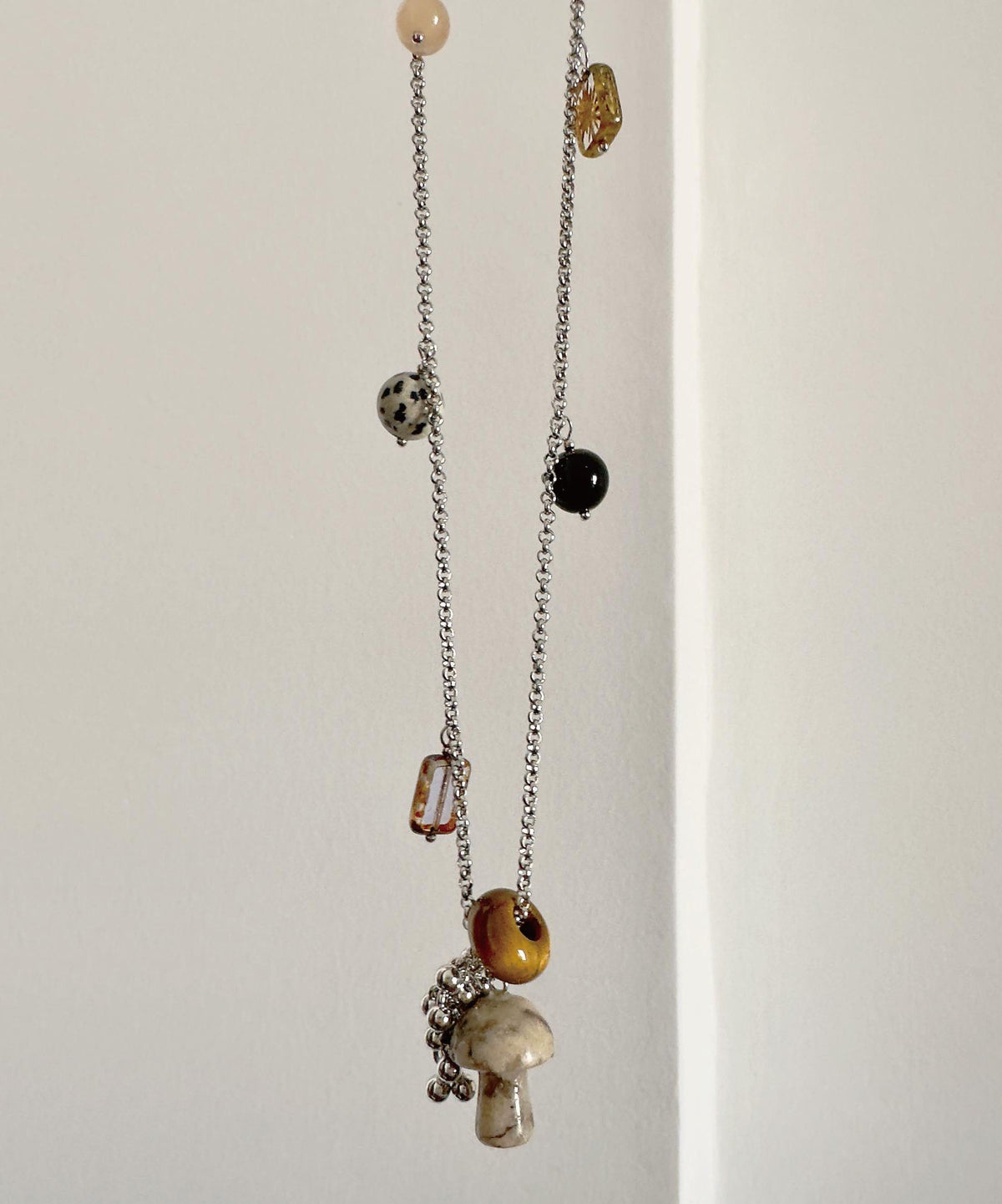 Unisex Ketting met Natuursteen Kristallen Hanger 3