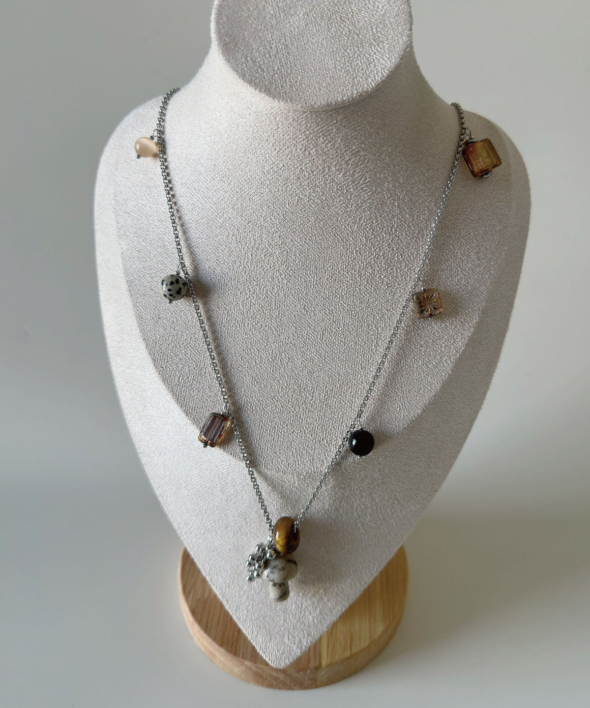 Unisex Ketting met Natuursteen Kristallen Hanger 4