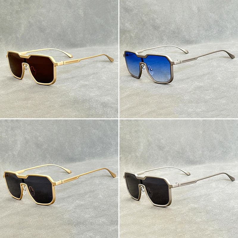 Unisex Metalen Zonnebril Retro Stijl 4