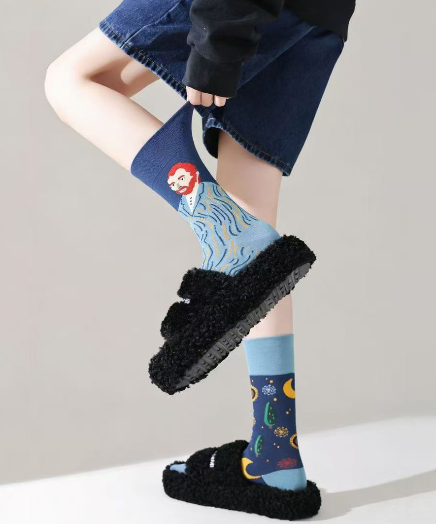 Unisex Mid Tube Sokken met Cartoon Dier Ontwerp 2