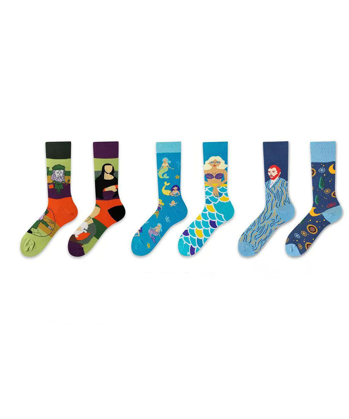 Unisex Mid Tube Sokken met Cartoon Dier Ontwerp 4
