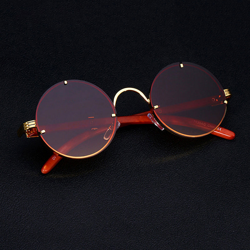 Unisex Retro Ronde Zonnebril Stijlvol 1