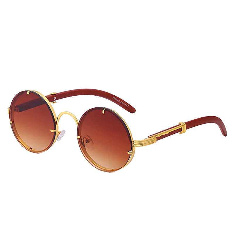 Unisex Retro Ronde Zonnebril Stijlvol 3