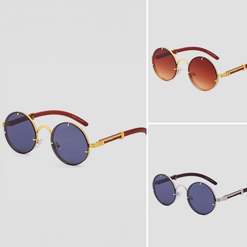 Unisex Retro Ronde Zonnebril Stijlvol 5