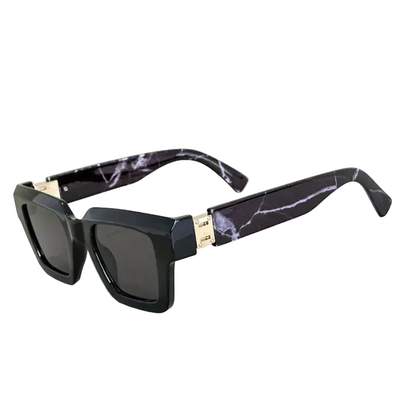 Unisex Retro Zonnebril met Vierkant Frame 1