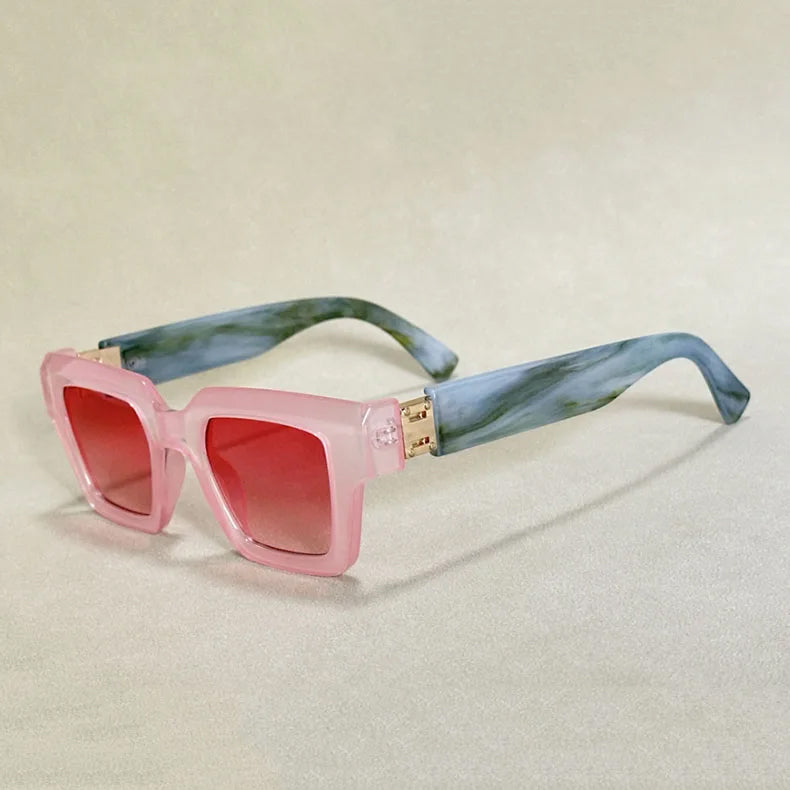 Unisex Retro Zonnebril met Vierkant Frame 4