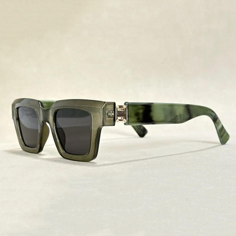 Unisex Retro Zonnebril met Vierkant Frame 6