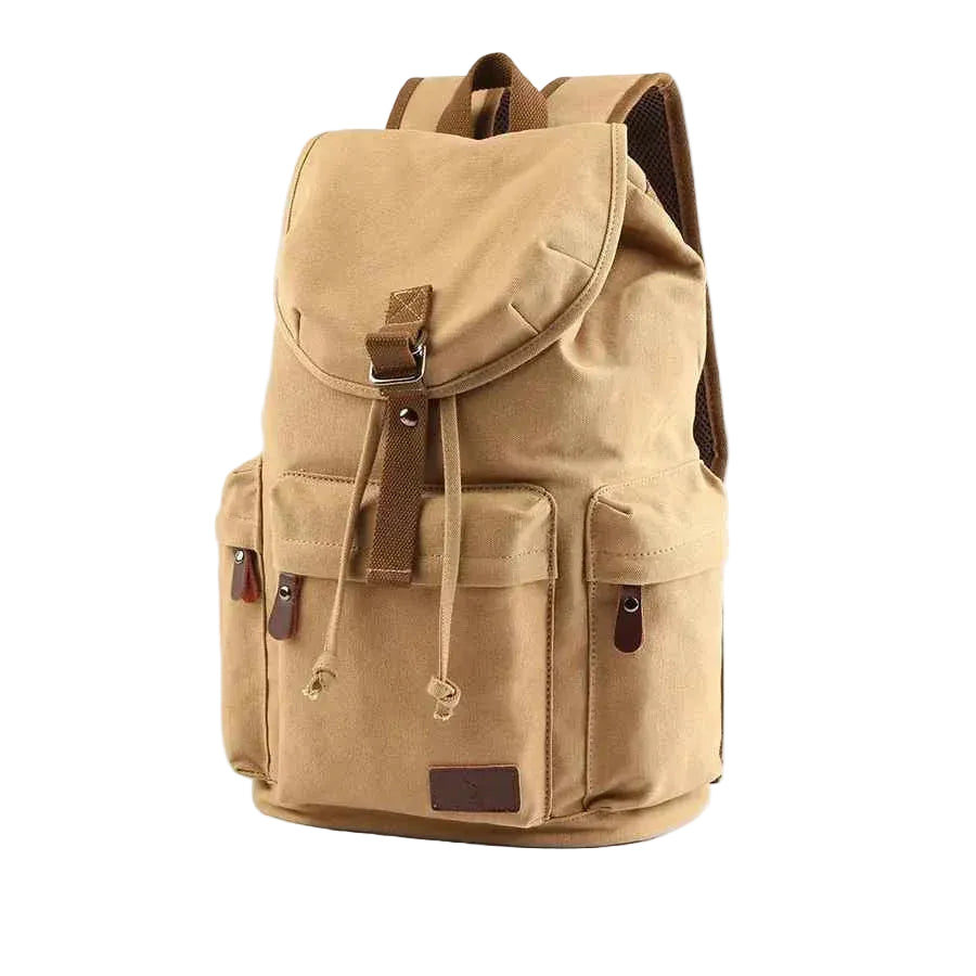 Unisex Rugzak Met Flap Vintage Stijl 0