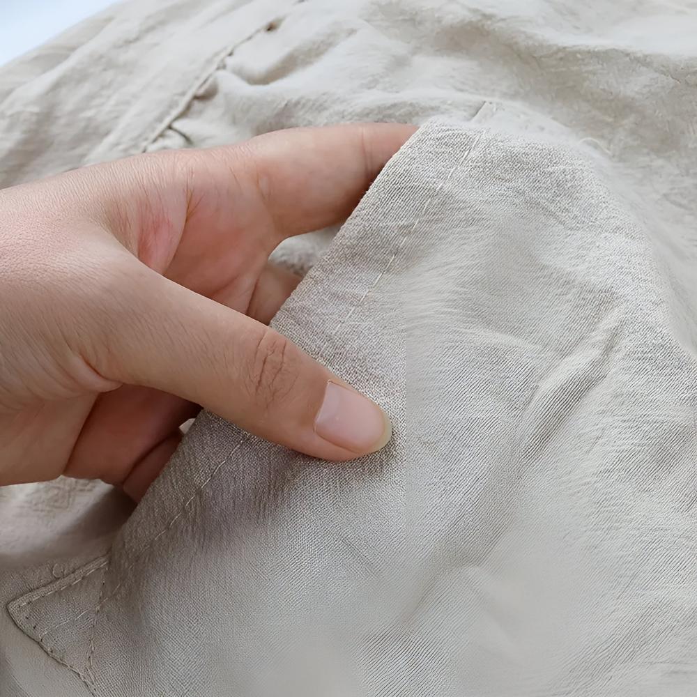 Unisex Schort met Rustieke Ruches en Verstelbare Tailleband 4