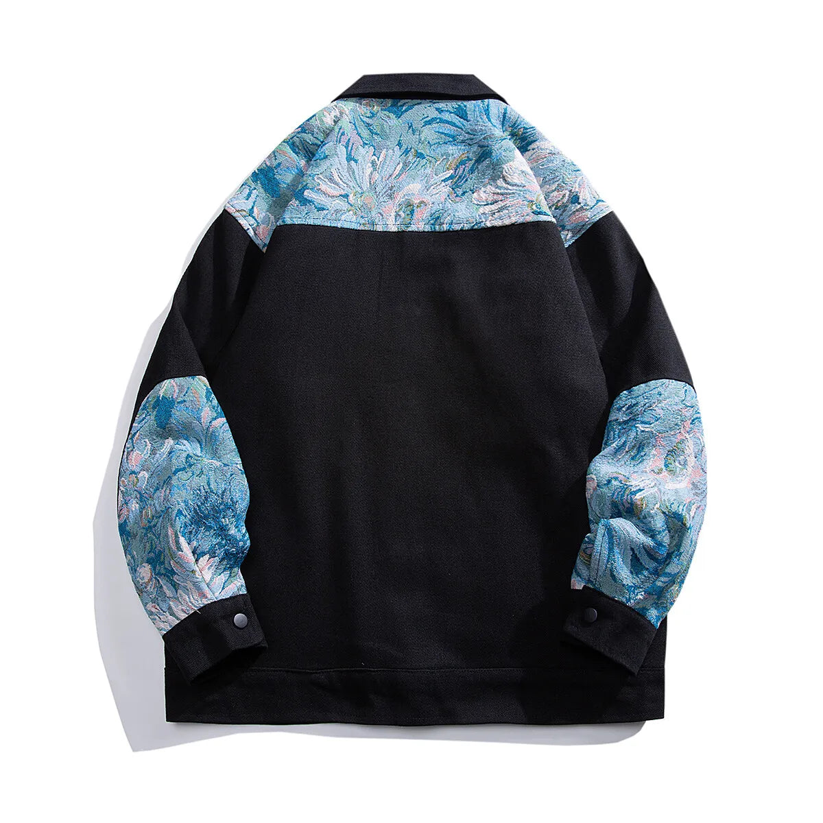 Unisex Spijkerjack met Geborduurde Bloemen 4