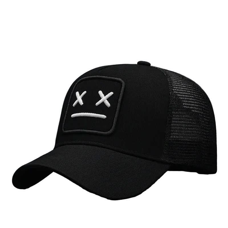Unisex Truckerpet Geborduurd Met Mesh Achterpaneel
