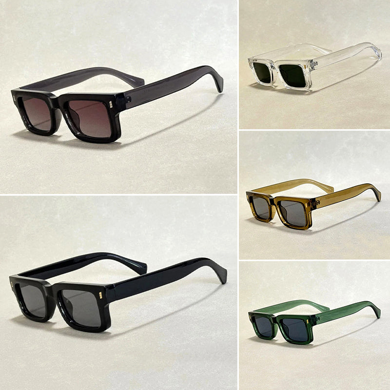Unisex Vintage Zonnebril Met Gedurfd Frame 7