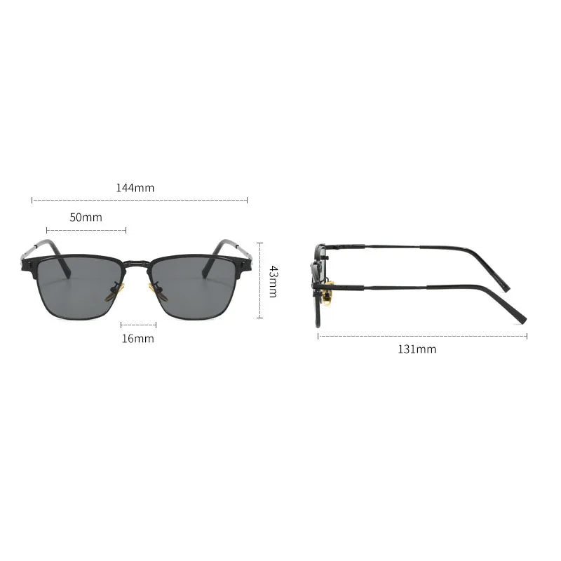 Unisex Zonnebril Half Montuur Stijlvol 5