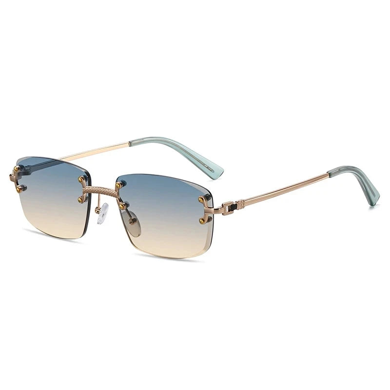 Unisex Zonnebril Met Metalen Accenten 0