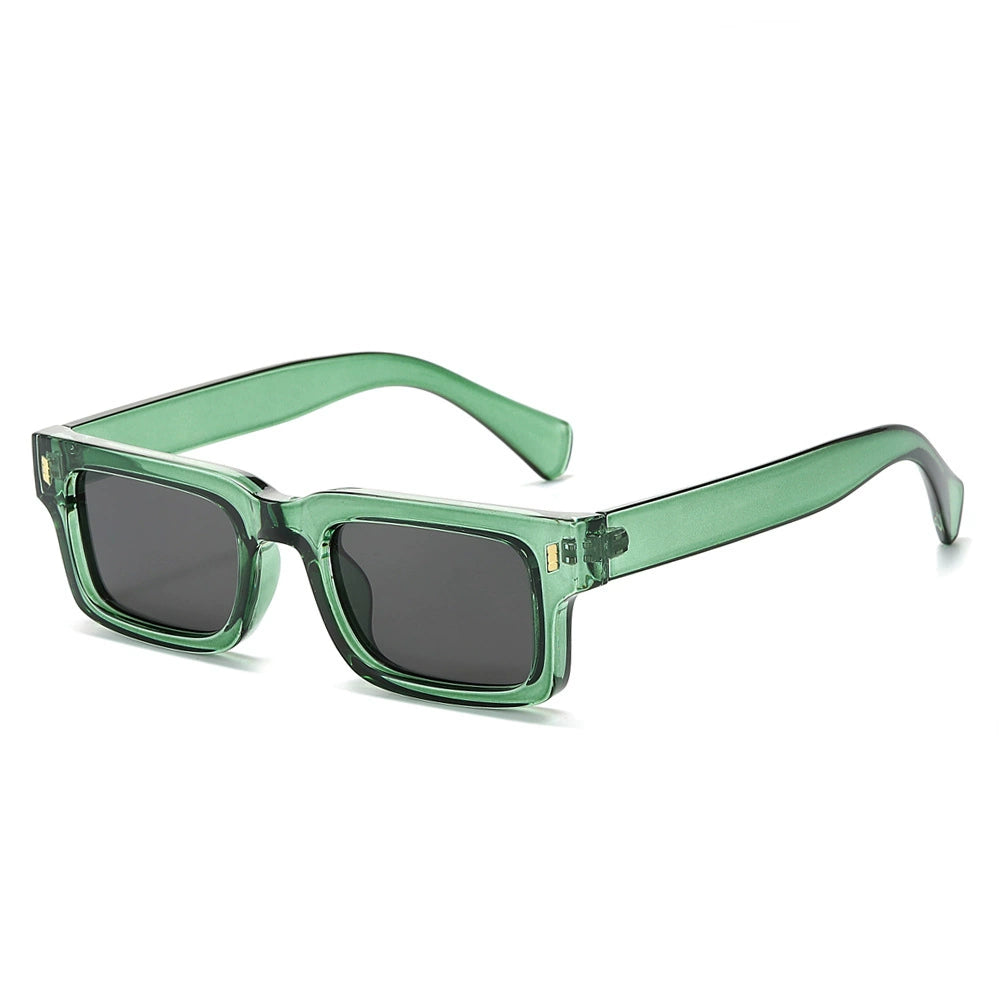 Unisex Zonnebril Retro Blokframe met Donkergetinte Lenzen 3