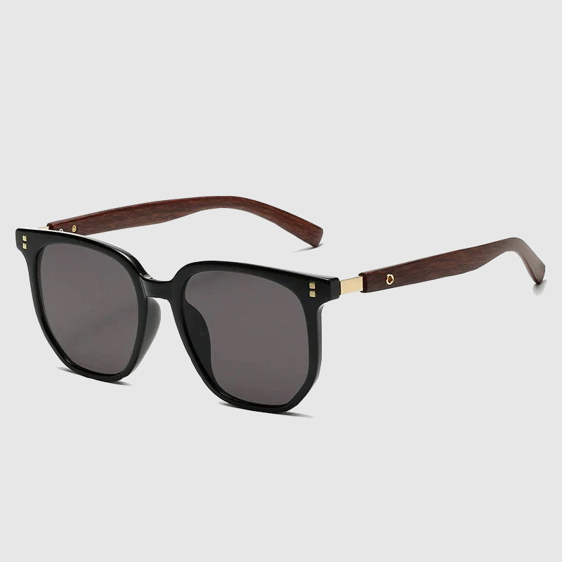 Unisex Zonnebril Vintage Houten Stijl 1