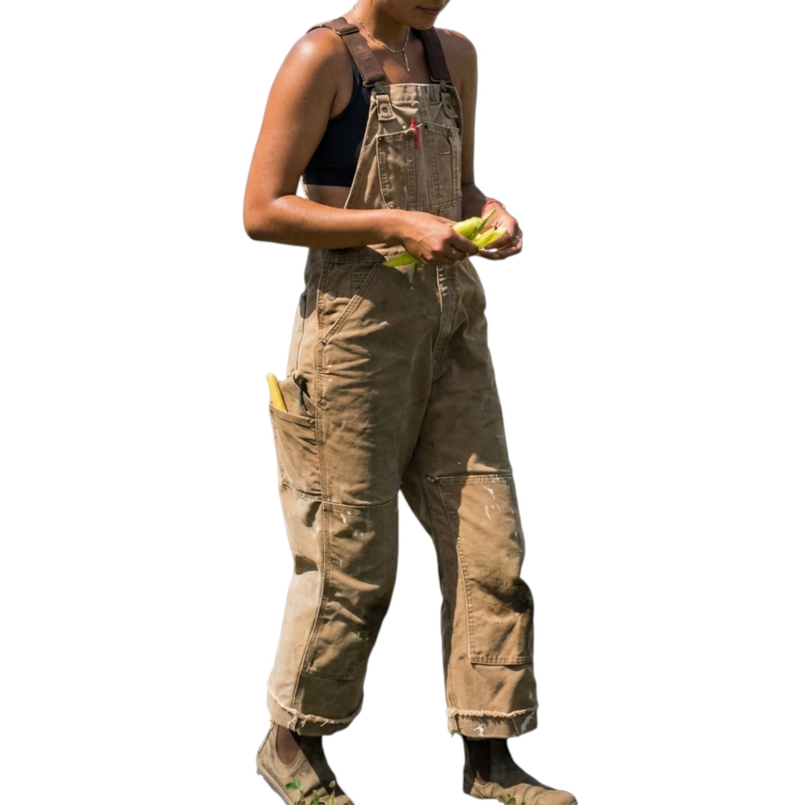 Unisex tuinbroek met verstelbare bandjes 0