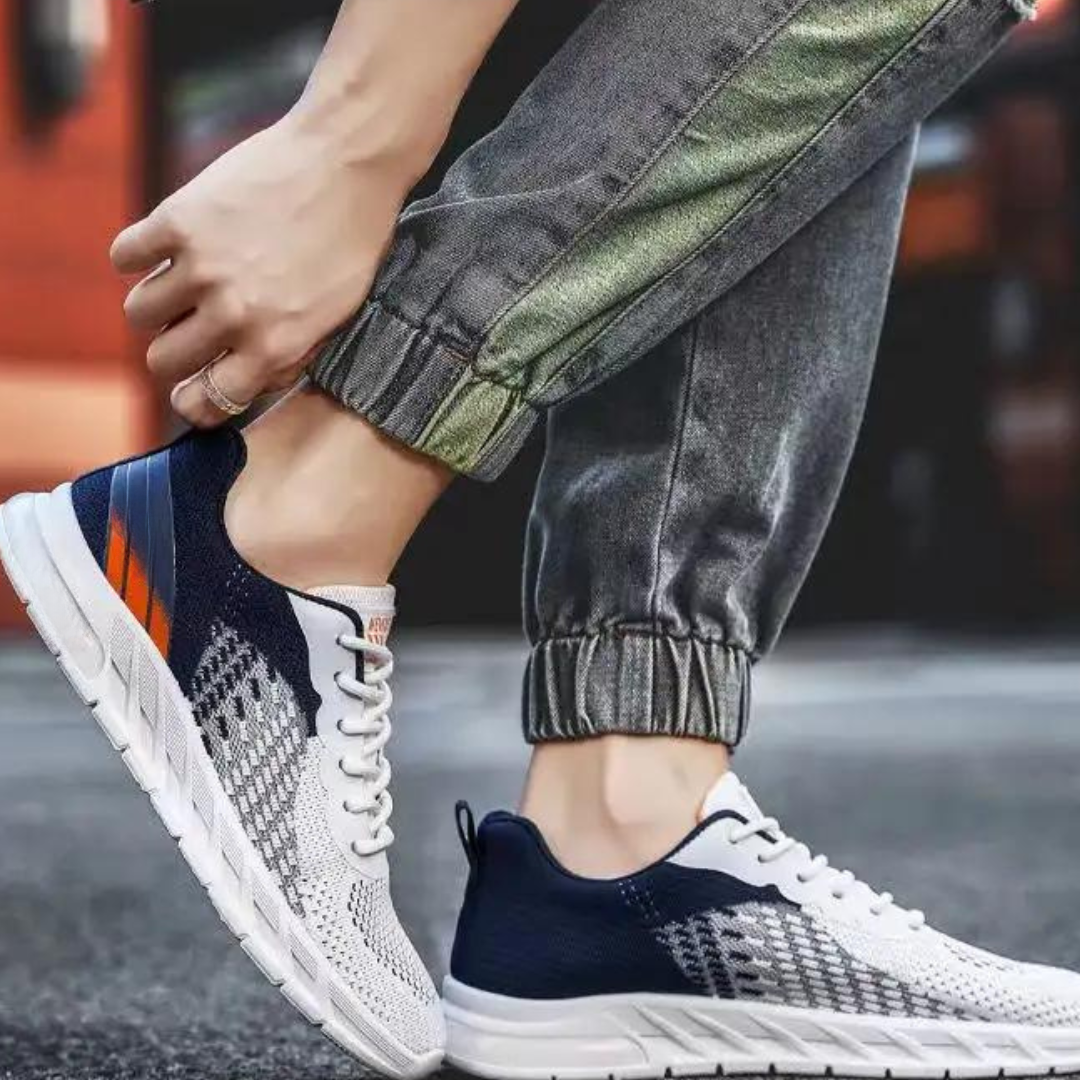 Heren Ademend Gebreide Sportschoenen