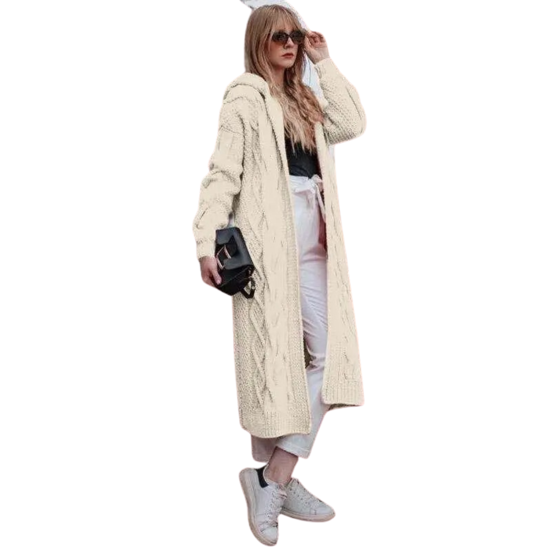 Gebreid Damesvest met Capuchon