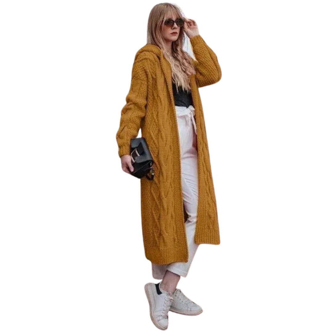 Gebreid Stijl Damesvest met Capuchon