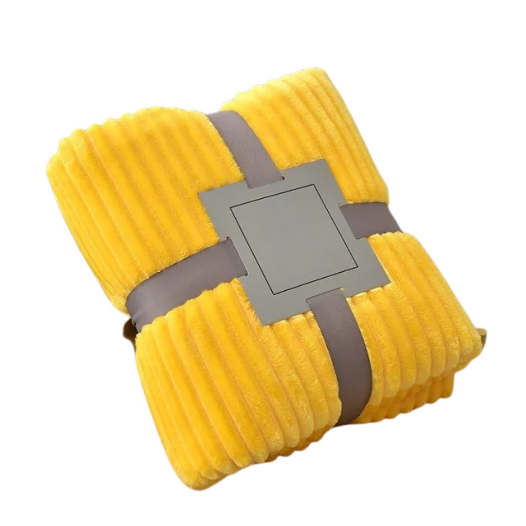 Gestreepte Flanellen Deken