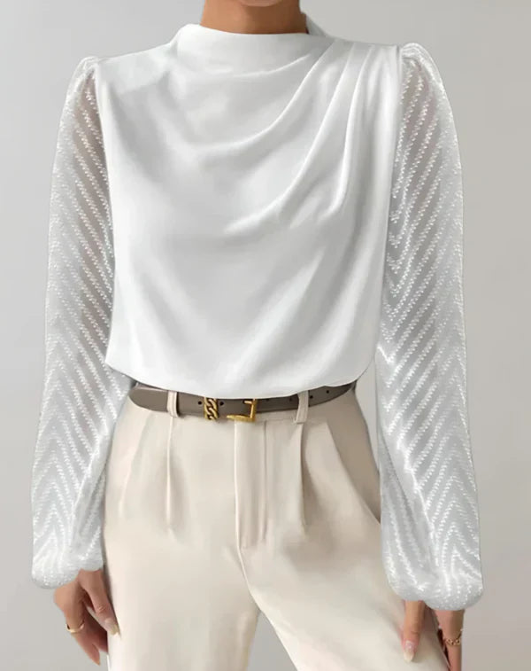 Variant image for Dames Blouse Elegante Ronde Halslijn Lichte Stof-5