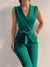Dames Jumpsuit Feestelijk Mouwloos V-hals Polyester-1
