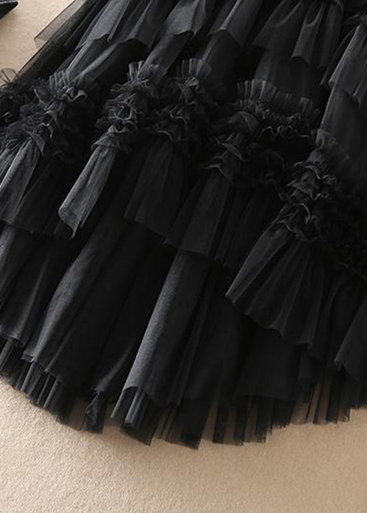 Vrouwen Asymmetrische Gelaagde Tulle Rok 3