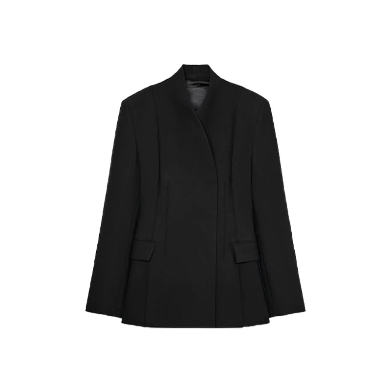 Vrouwen Blazer Broek Set V-hals Lange Mouwen 6