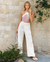 Vrouwen Brede Pantalon Ademend Nylon Katoen Polyester 5