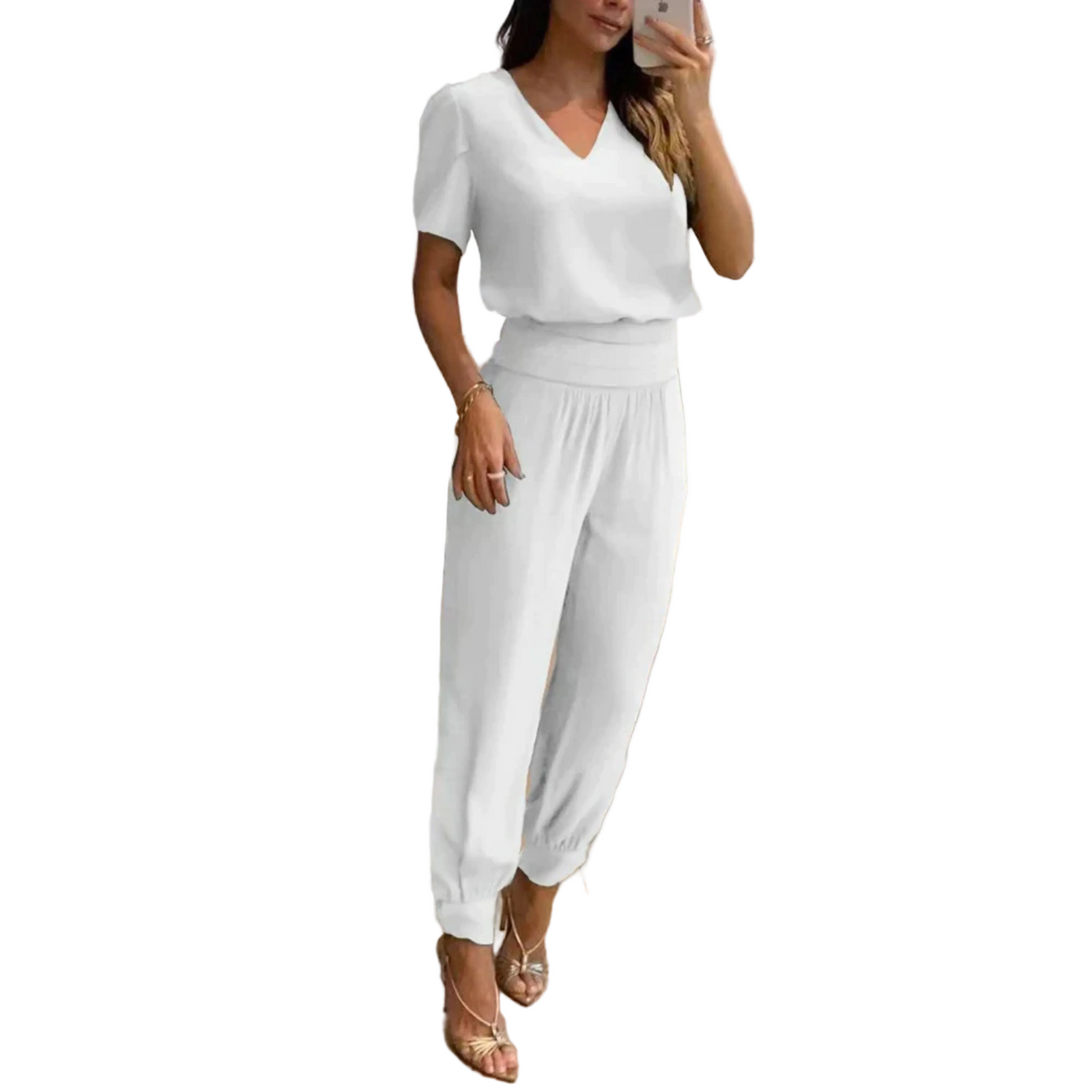 Vrouwen Casual Set Top en Broek 0