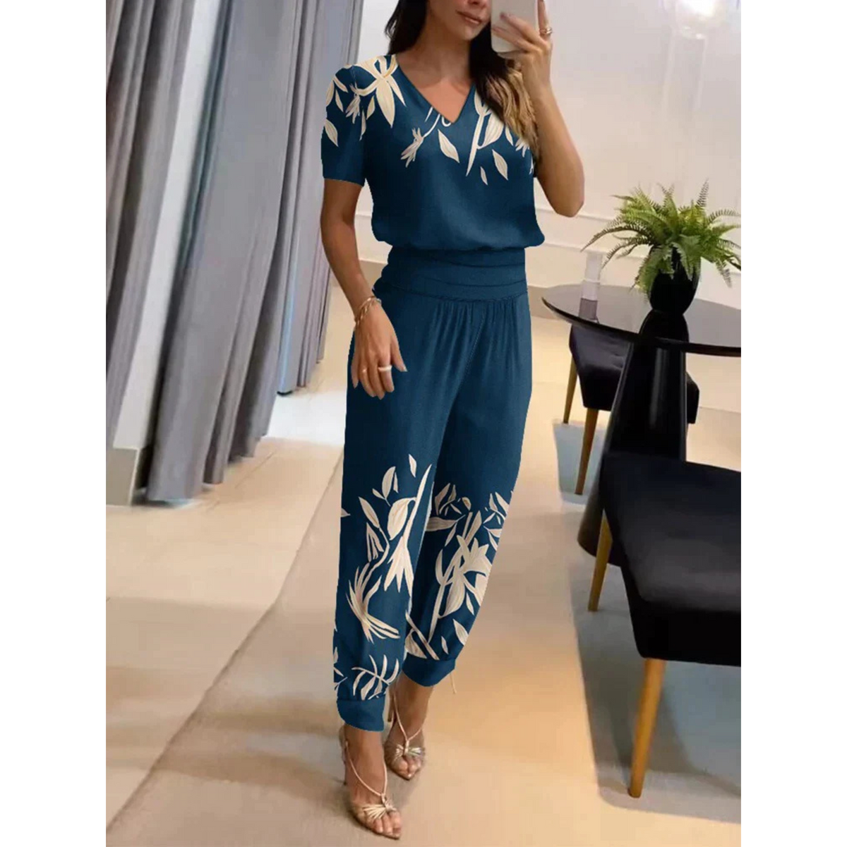 Vrouwen Casual Set Top en Broek 5