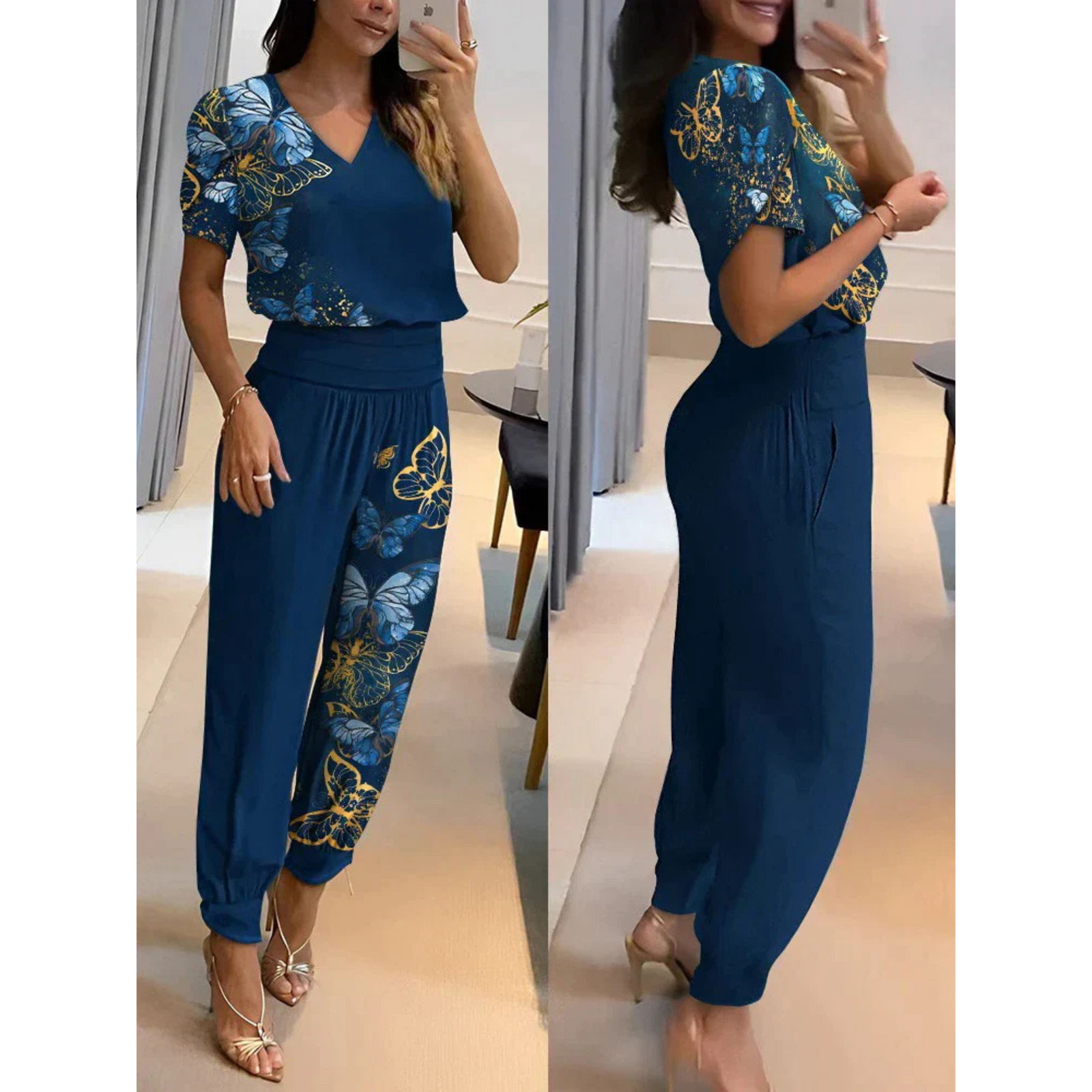 Vrouwen Casual Set Top en Broek 6