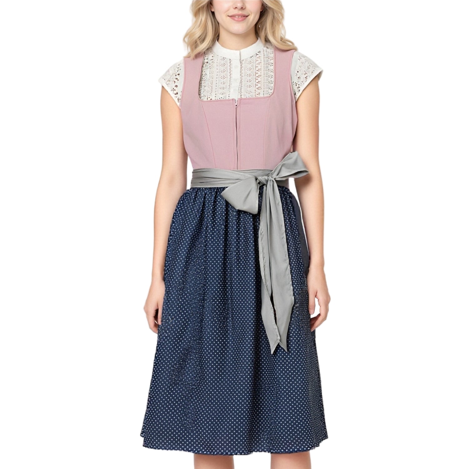 Vrouwen Dirndl Jurk Vintage Stijl Polyester voor Oktoberfest en Feestjes 0