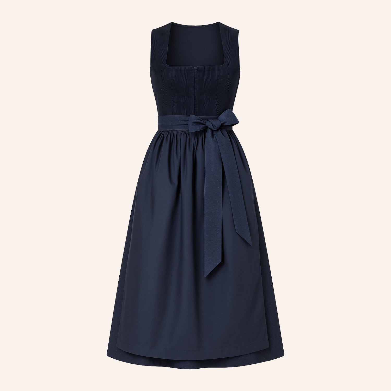 Vrouwen Dirndlkleid Marineblauw met Schürze 1