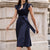 Vrouwen Dirndlkleid Marineblauw met Schürze 3