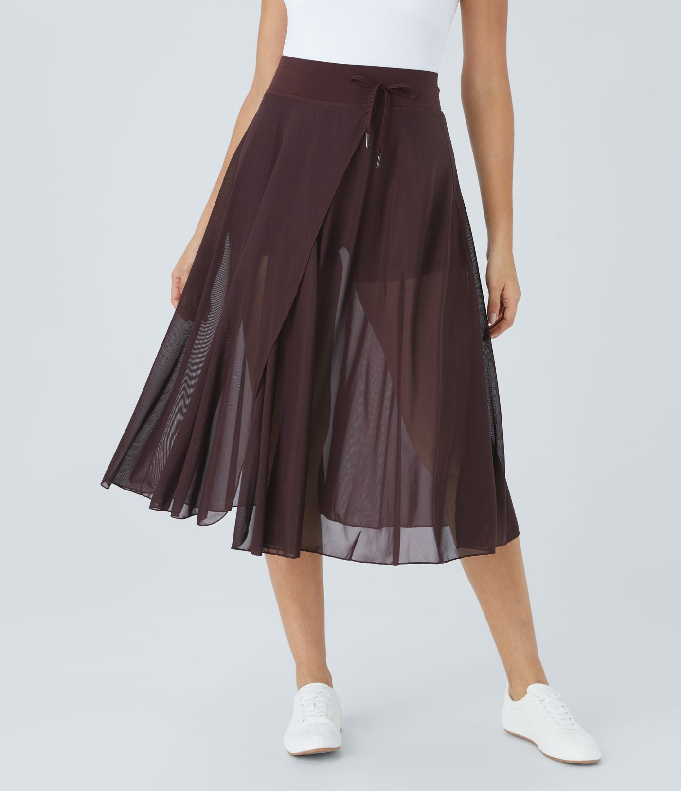 Vrouwen Hoge Taille 2-in-1 Rok Elegante Stijl 10