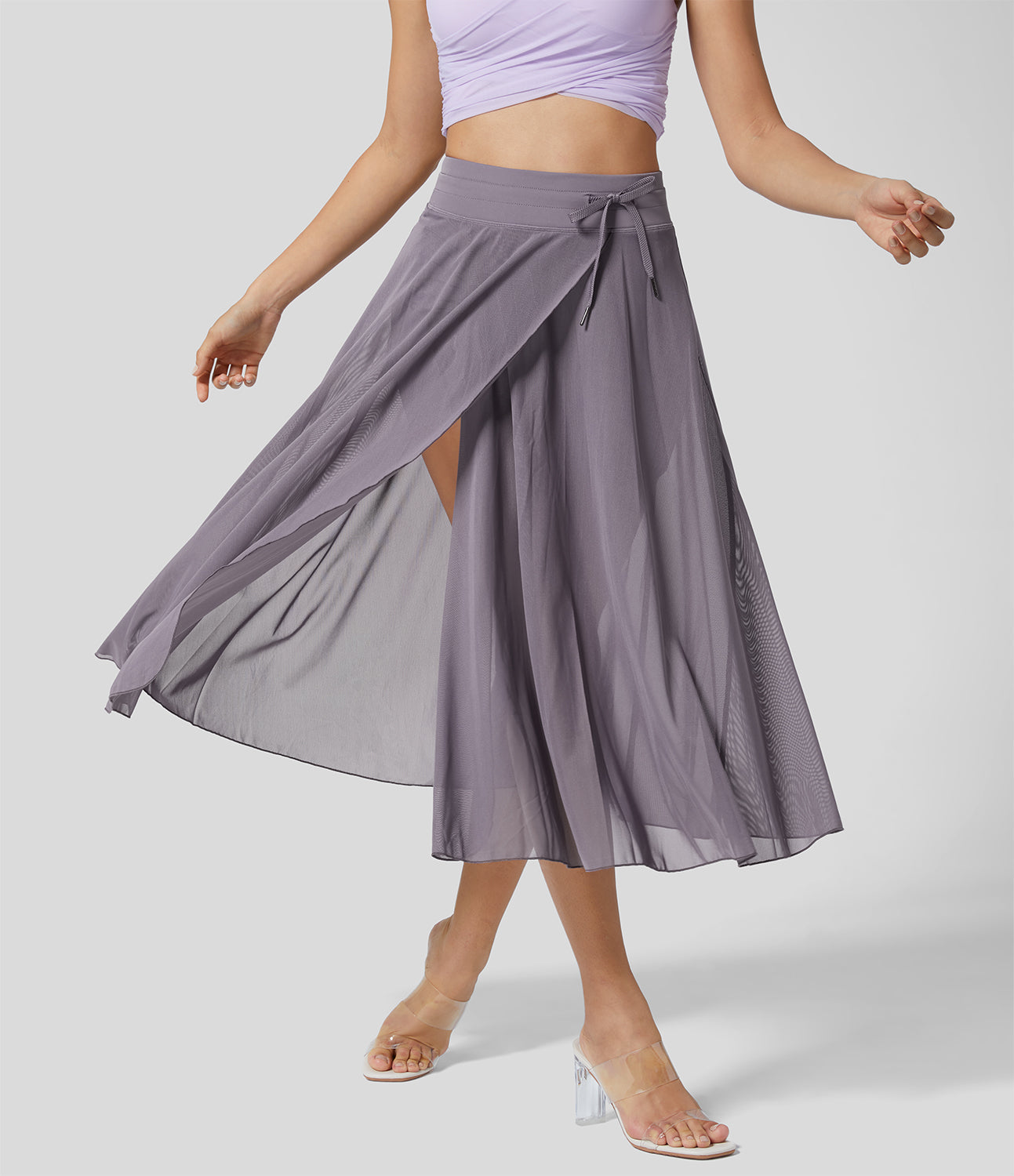 Vrouwen Hoge Taille 2-in-1 Rok Elegante Stijl 12