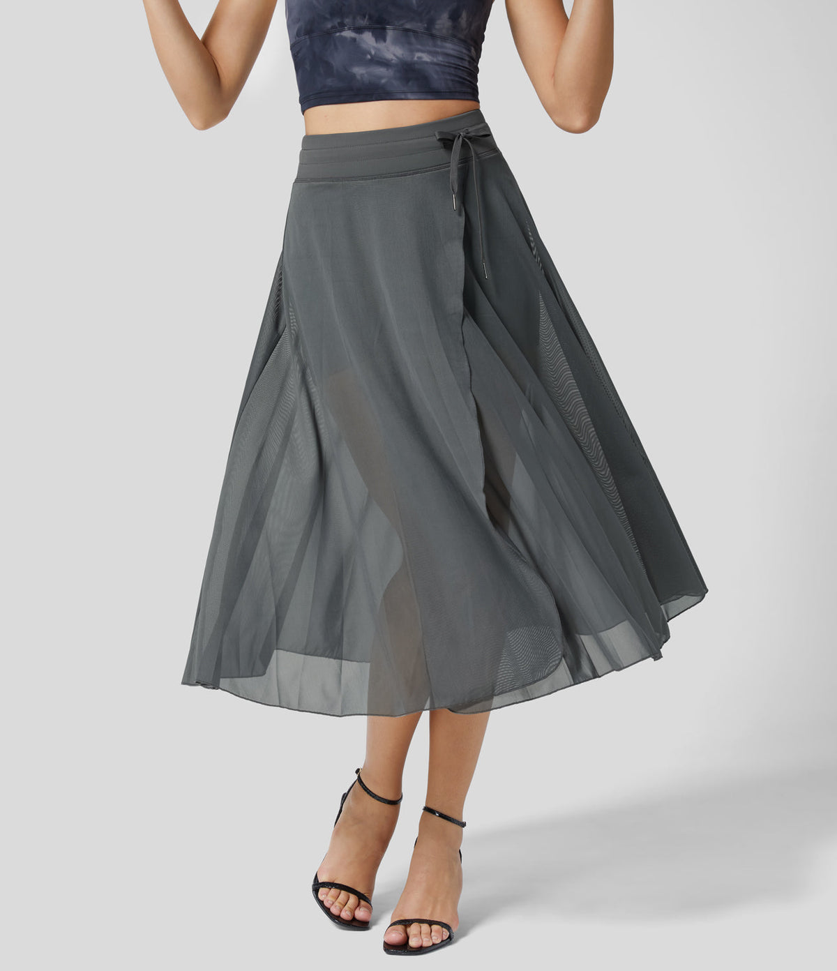 Vrouwen Hoge Taille 2-in-1 Rok Elegante Stijl 13