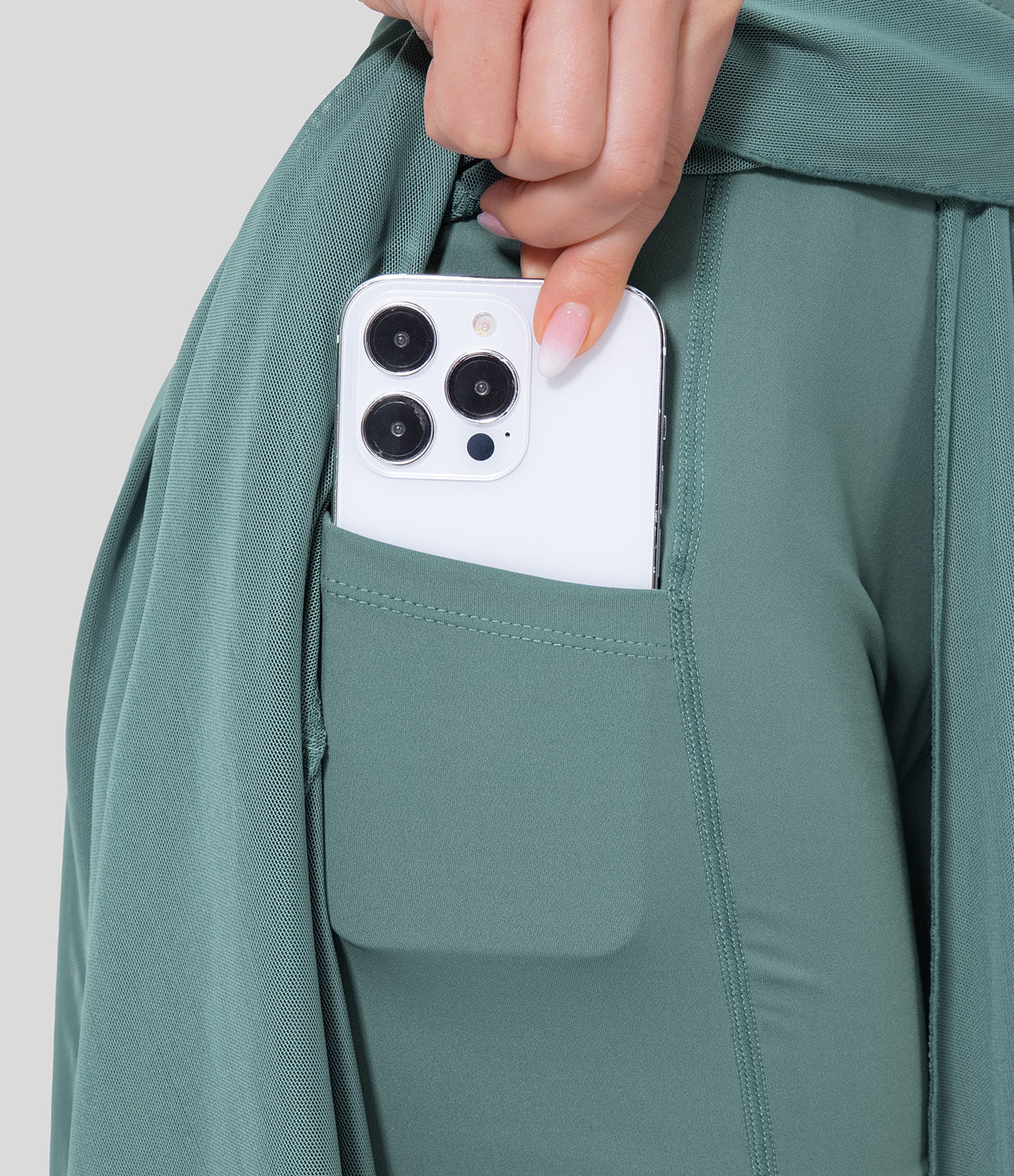 Vrouwen Hoge Taille 2-in-1 Rok Elegante Stijl 5