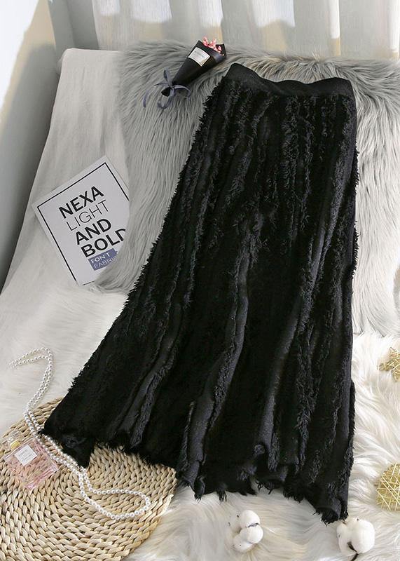 Vrouwen Katoenen Rok met Franjes en Elastische Taille 2