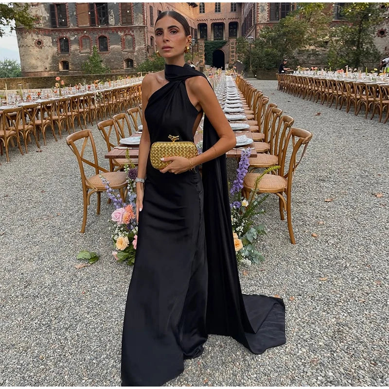 Vrouwen Maxi Jurk Halterstijl 12