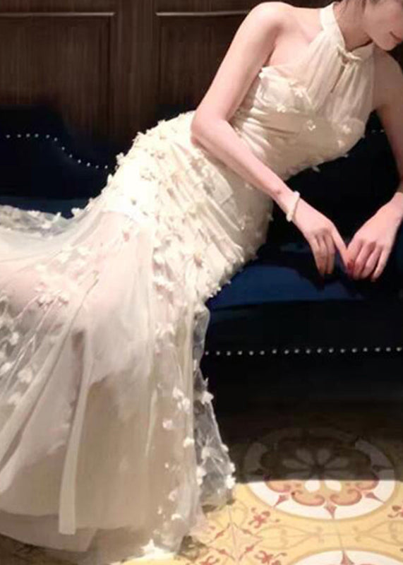 Vrouwen Maxi Jurk Met Opstaande Kraag 4