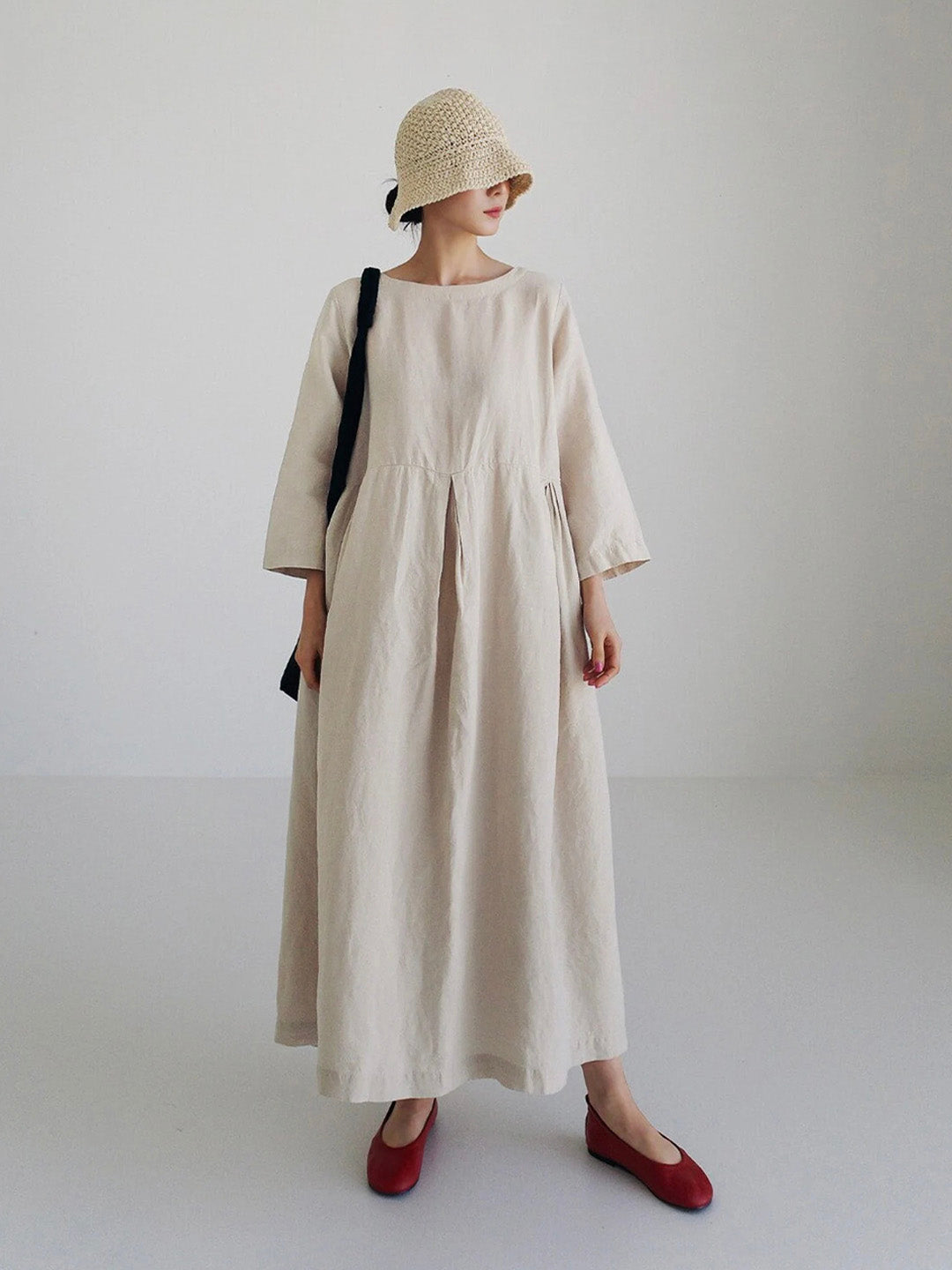 Vrouwen Maxi Jurk Met Zakken 1
