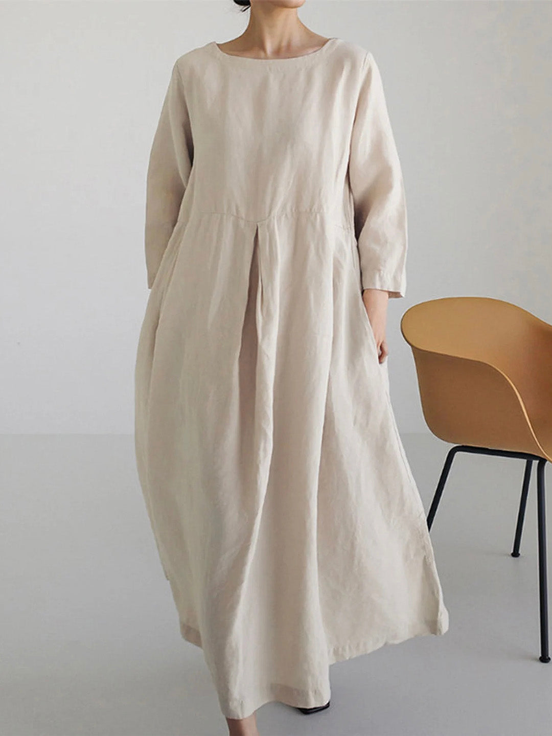 Vrouwen Maxi Jurk Met Zakken 2