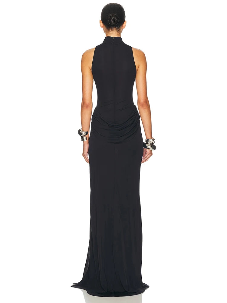 Vrouwen Maxi Jurk Off-shoulder Geplooid 2