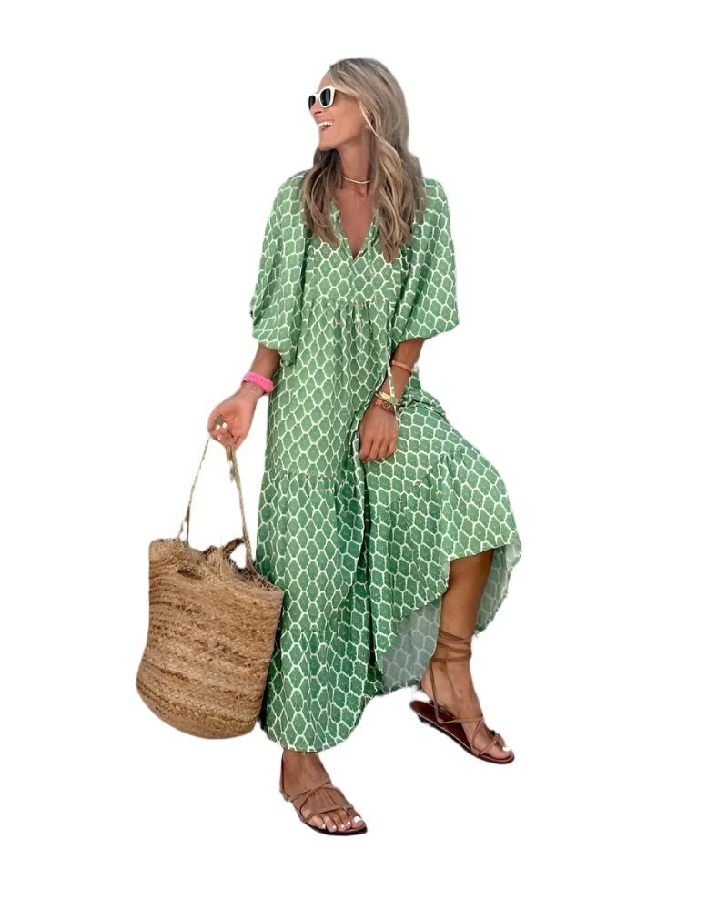Vrouwen Maxikjole Relaxed Chic Lichte Stof 0