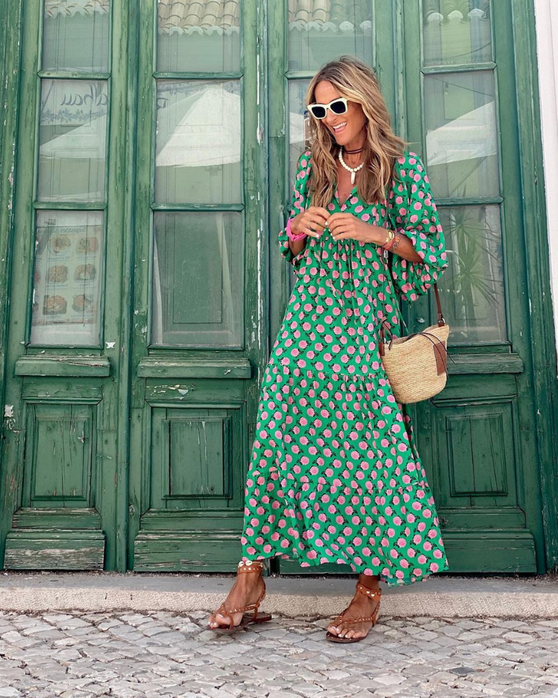 Vrouwen Maxikjole Relaxed Chic Lichte Stof 2